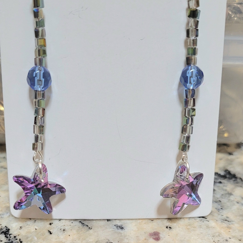 Star Charm Beaded Earrings